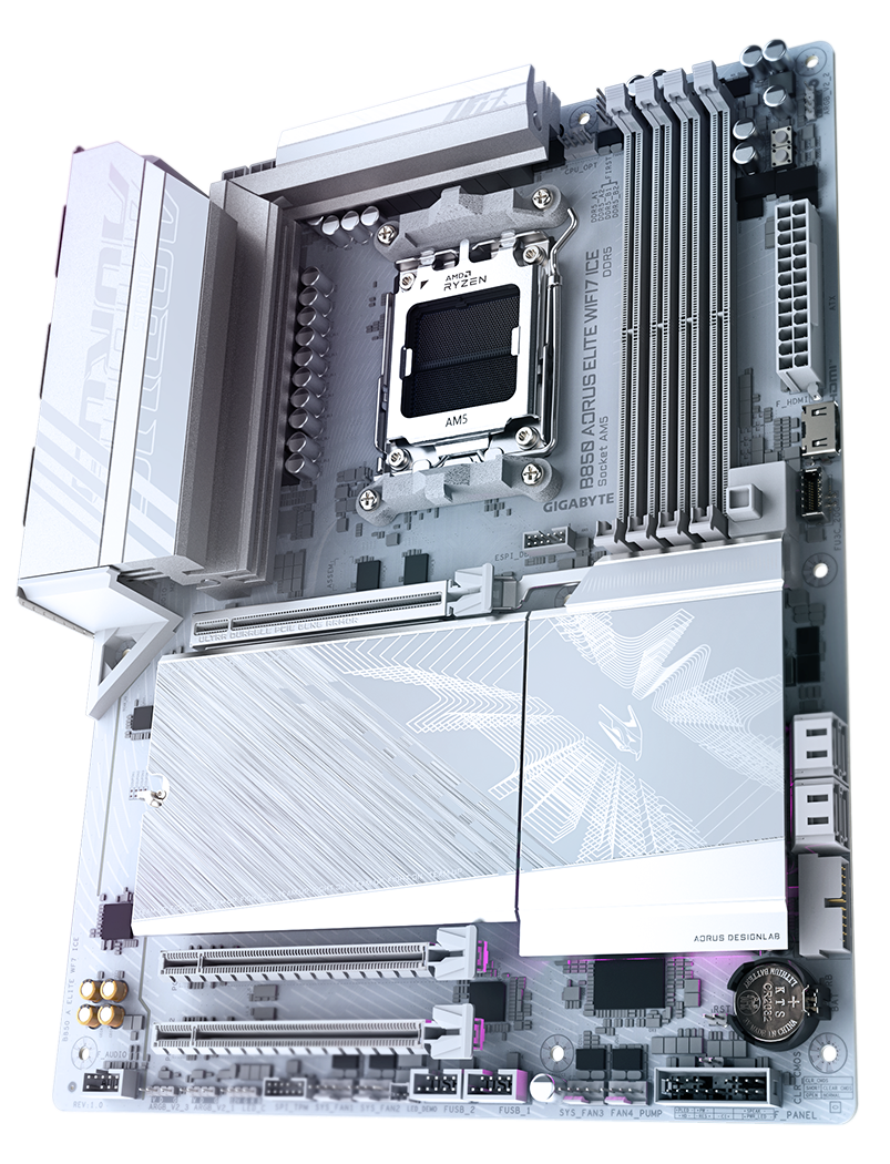 GIGABYTE B850 AORUS ELITE WIFI7 ICE AMD AM5 LGA 1718 Motherboard